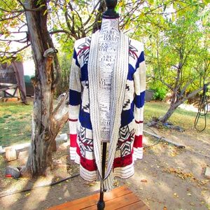 Say What? Black and Cream Knit Cardigan